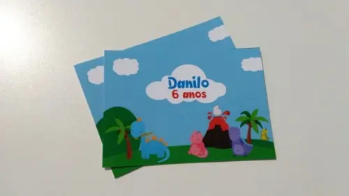 Adesivo para bolha de sabão - Dinossauro