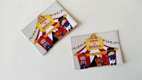 Adesivo para bolha de sabão - Circo
