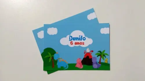 Adesivo para bolha de sabão - Dinossauro