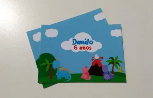 Adesivo para bolha de sabão - Dinossauro