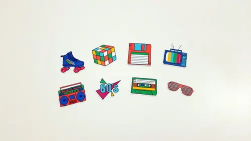 Aplique Anos 80- 5 cm