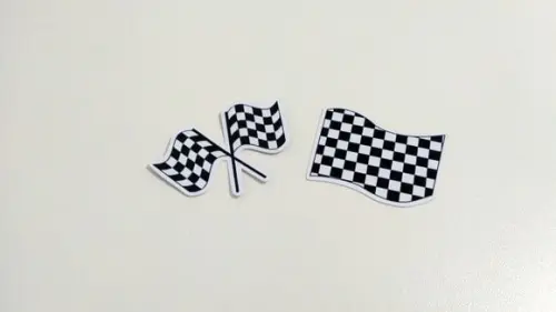 Aplique Bandeira Corrida 5 cm