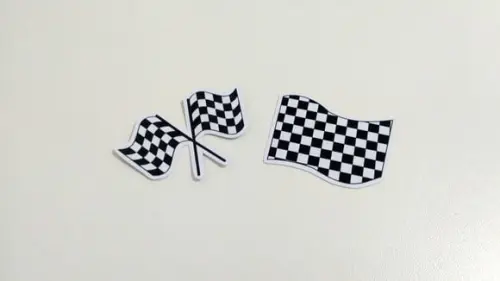 Aplique Bandeira Corrida 5 cm