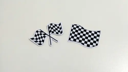 Aplique Bandeira Corrida 7 cm