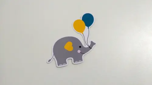 Aplique Elefantinho 7 cm