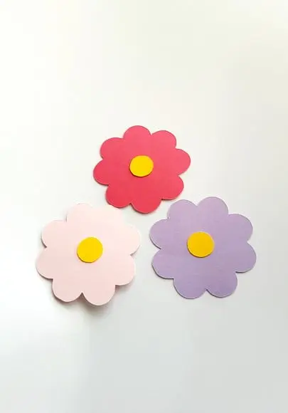 Aplique em Scrap Floral 5 cm