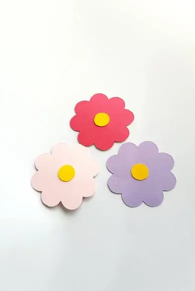 Aplique em Scrap Floral 5 cm