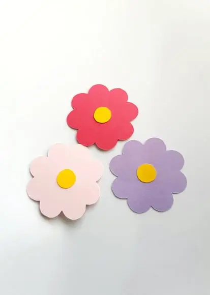 Aplique em Scrap Floral 5 cm