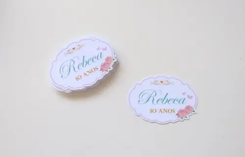 Aplique frame com nome