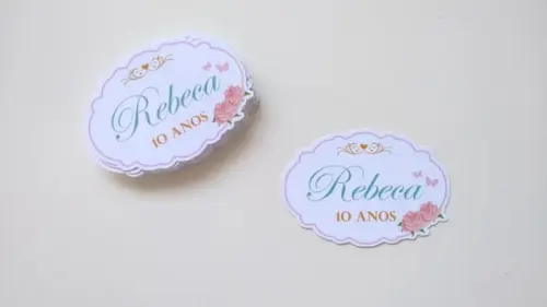 Aplique frame com nome