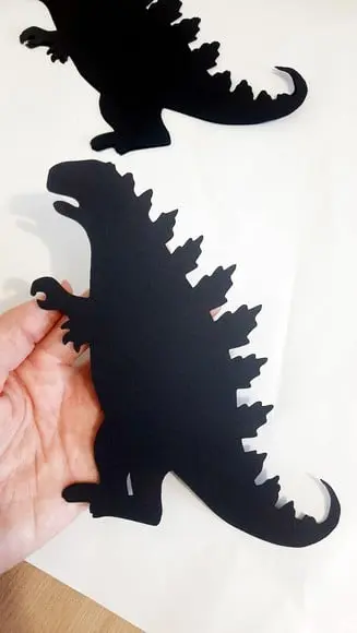 Aplique Godzilla - Silhueta Preta
