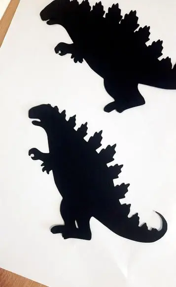 Aplique Godzilla - Silhueta Preta