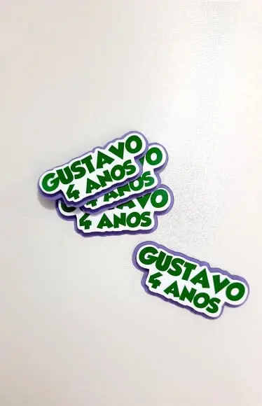 Aplique Nome em Camadas