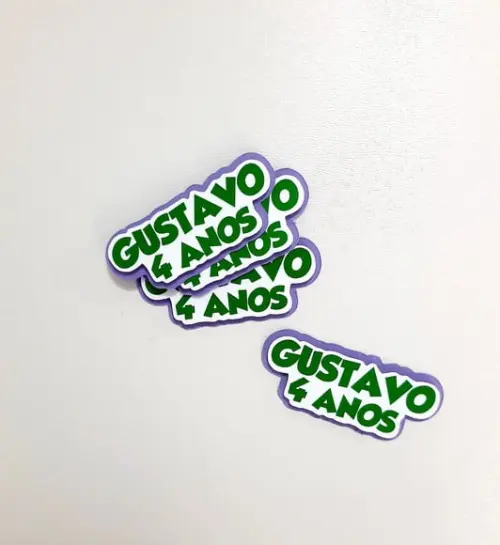 Aplique Nome em Camadas