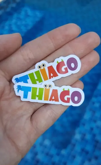 Aplique Nome 5 cm - Monstrinhos