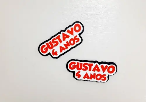 Aplique Nome em Camadas