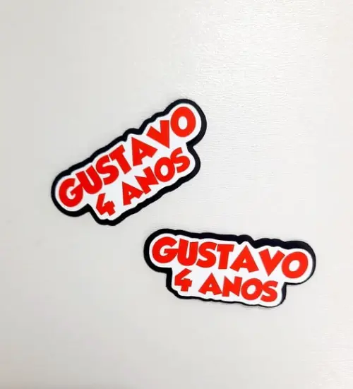 Aplique Nome em Camadas