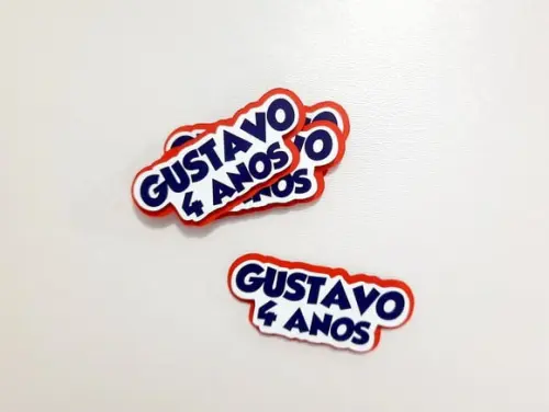 Aplique Nome em Camadas