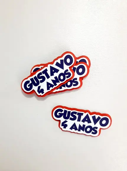Aplique Nome em Camadas