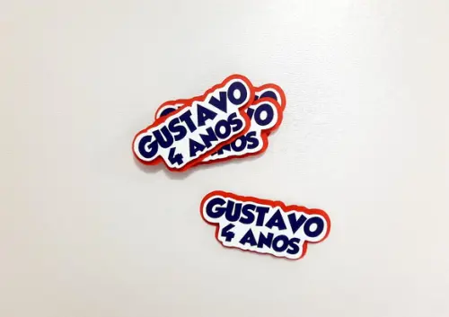 Aplique Nome em Camadas