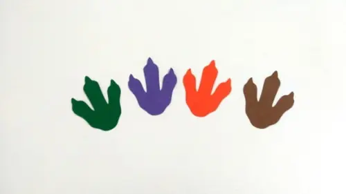 Aplique Pegada de Dinossauro