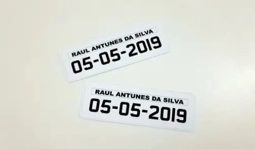 Aplique Placa De Carro