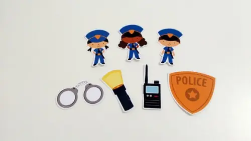 Aplique Policia 5 cm