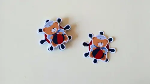 Aplique Ursinho Marinheiro 3d
