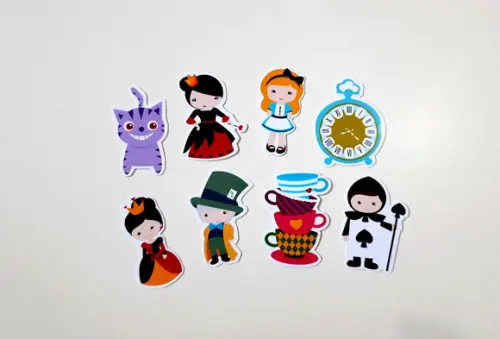 Apliques Alice no País das Maravilhas 5 cm