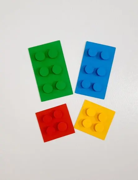 Apliques Blocos de Montar 3 a 5 cm Sortidos
