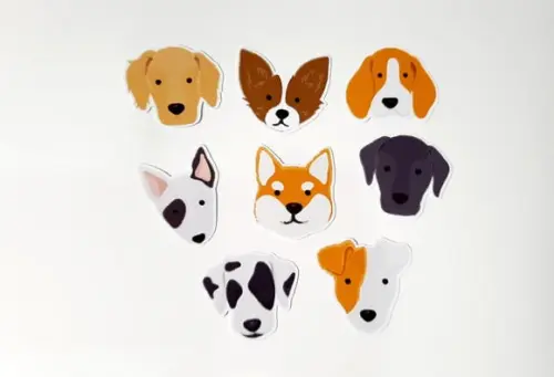Apliques Cachorrinho 3 cm