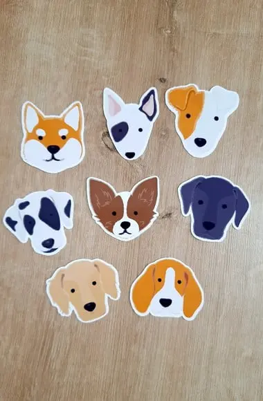 Apliques Cachorrinho 5 cm
