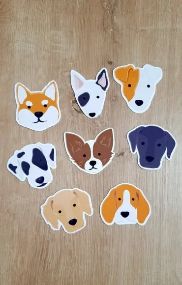 Apliques Cachorrinho 5 cm