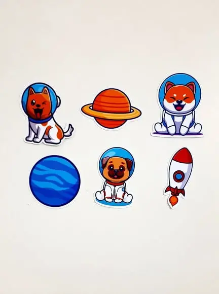 Apliques Cachorrinho Astronauta 5 cm