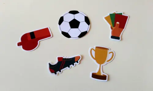 Apliques Futebol 7 cm
