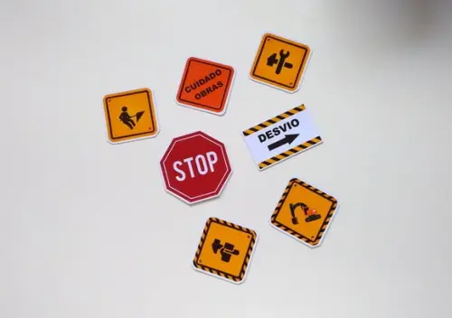 Apliques Placa de Construção 5 cm
