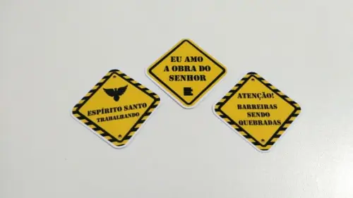 Apliques Placa Igreja 5 cm