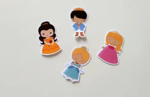Apliques Príncipe e Princesas 7 cm