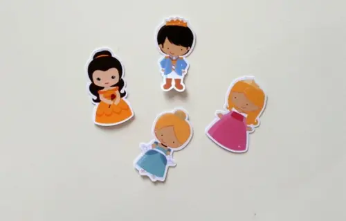 Apliques Príncipe e Princesas 7 cm