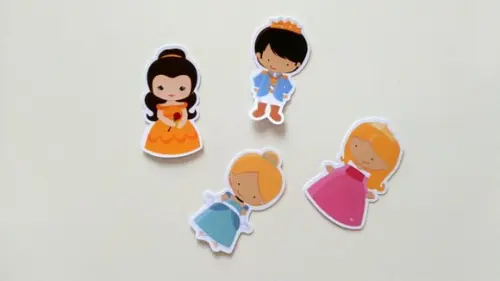 Apliques Príncipe e Princesas 7 cm