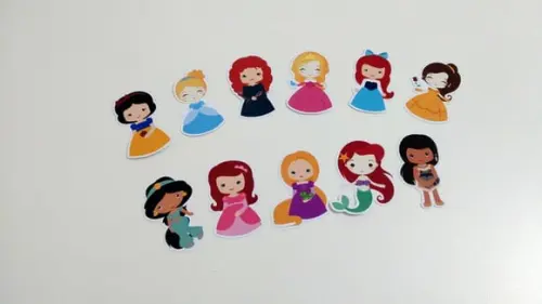 Apliques Princesas 5 cm