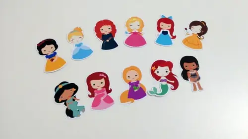 Apliques Princesas 5 cm