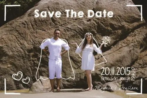 Arte Digital na Foto - SAVE THE DATE
