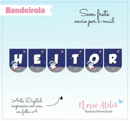 Bandeirola Digital - Astronauta