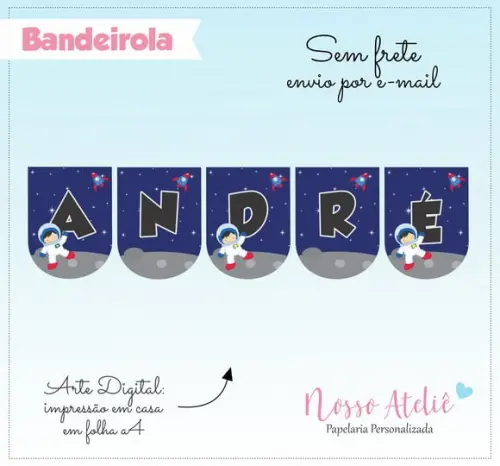 Bandeirola Digital - Astronauta