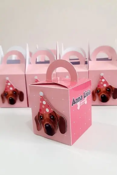 Caixa com Alça - Cachorro Salsicha