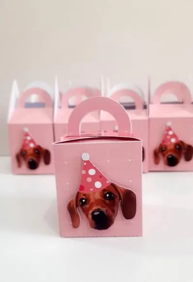 Caixa com Alça - Cachorro Salsicha
