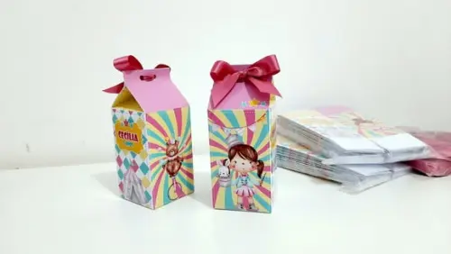 Caixa Milk - Circo Rosa