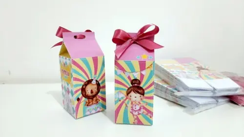 Caixa Milk - Circo Rosa