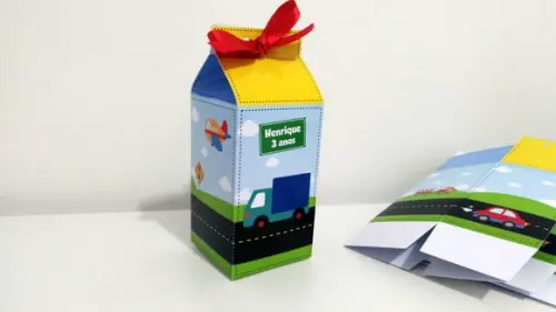 Caixa Milk - Meios de Transporte